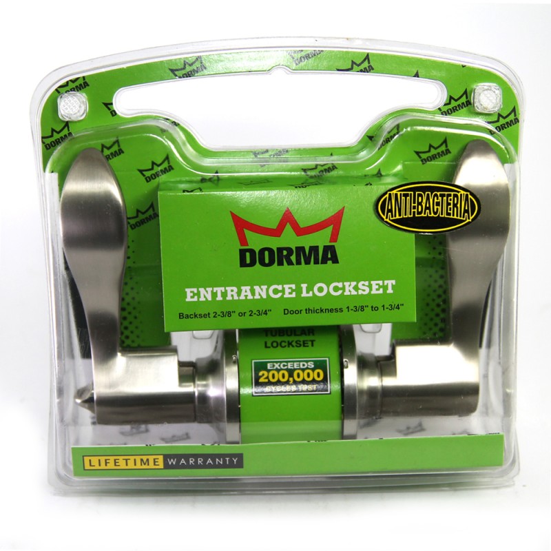 Dorma Entrance Cylindrical Lever Lockset DL3 Dahn Finishes US15 Standard Stainless Steel